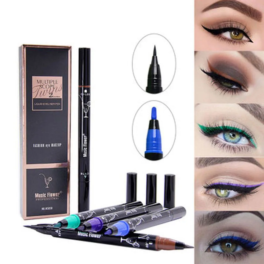 Блестящая жидкая подводка для глаз 4 цвета косметическая водостойкий