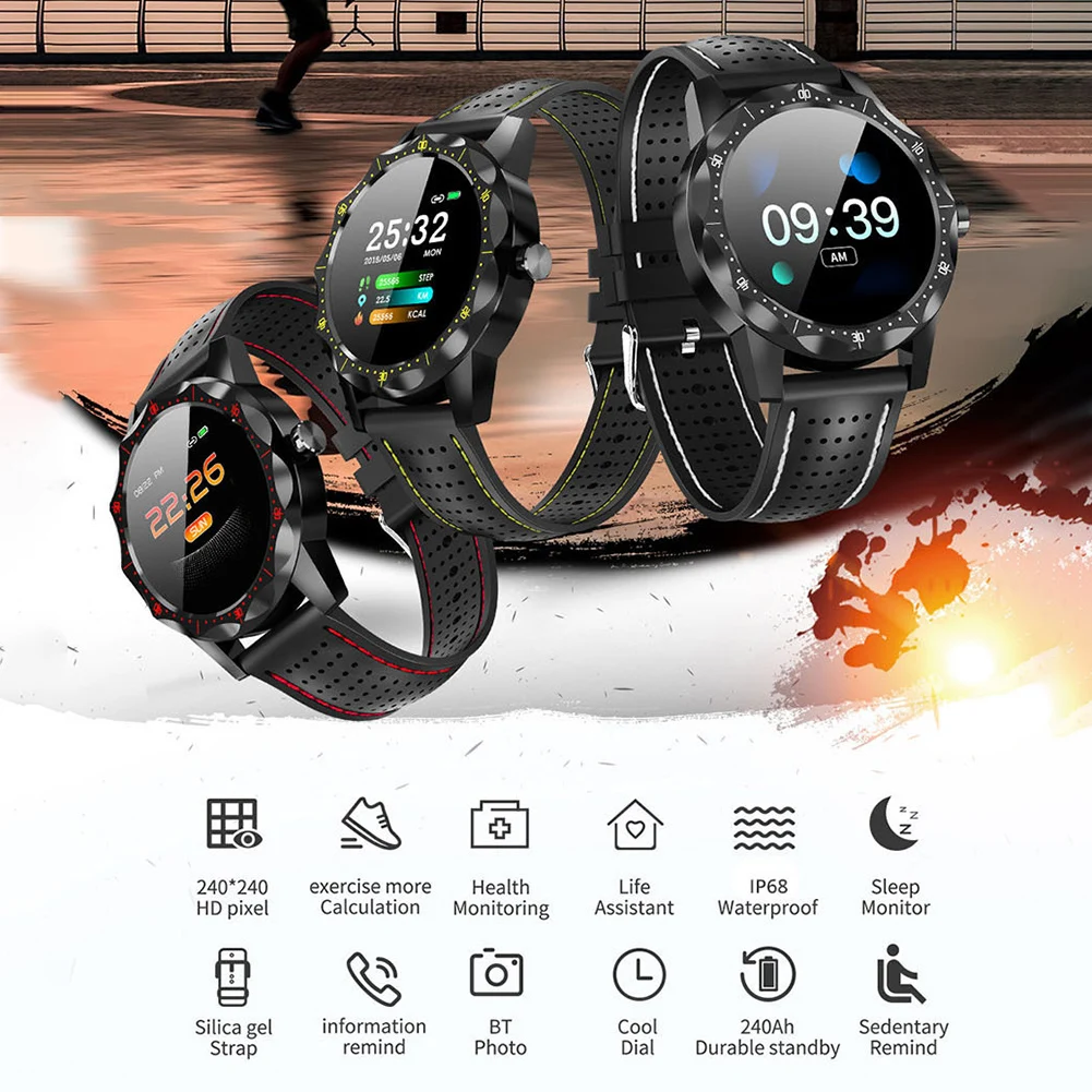 Водонепроницаемый монитор сердечного ритма напоминание о звонках спортивные