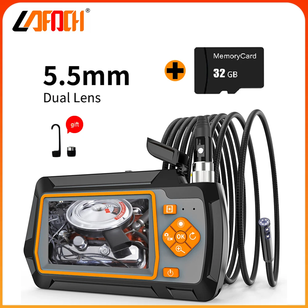 Эндоскоп 1080P HD с двойным объективом 5 мм | Безопасность и защита