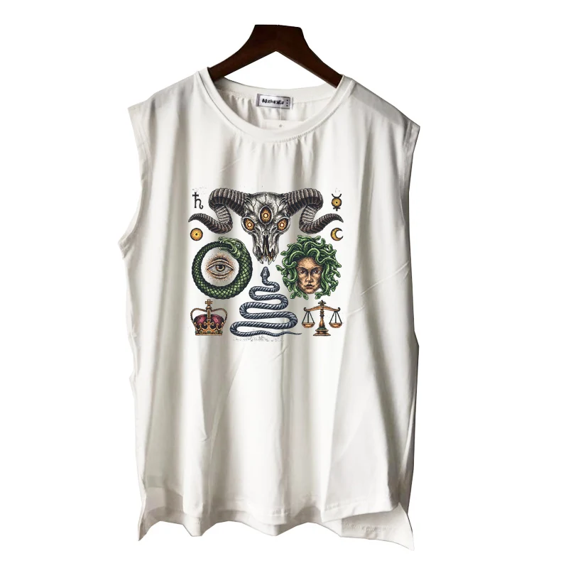 Сглаза змея козел черный готический арт рок-н-ролл для мужчин женщин мальчиков и