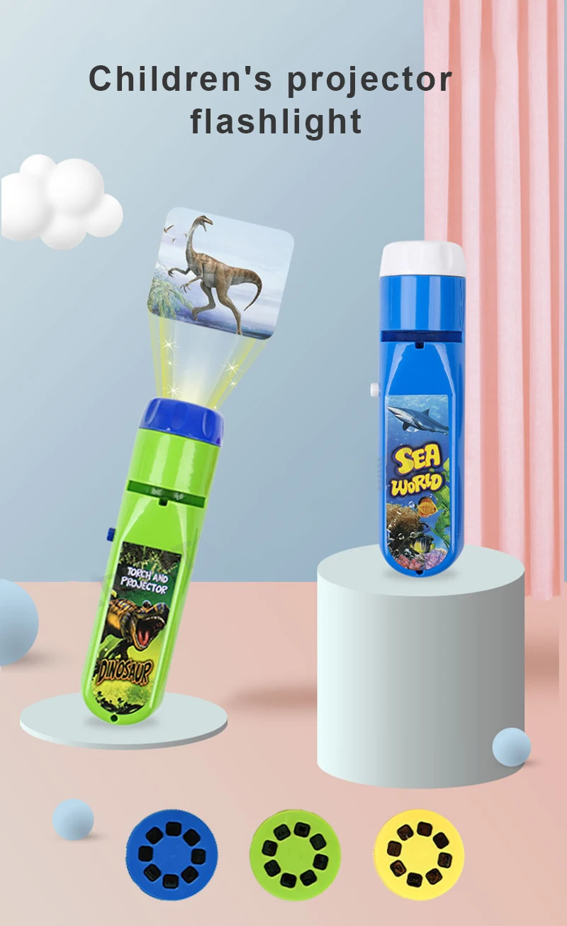 Детский проектор Сказочная книга с фонариком 24 фильма различными сценами