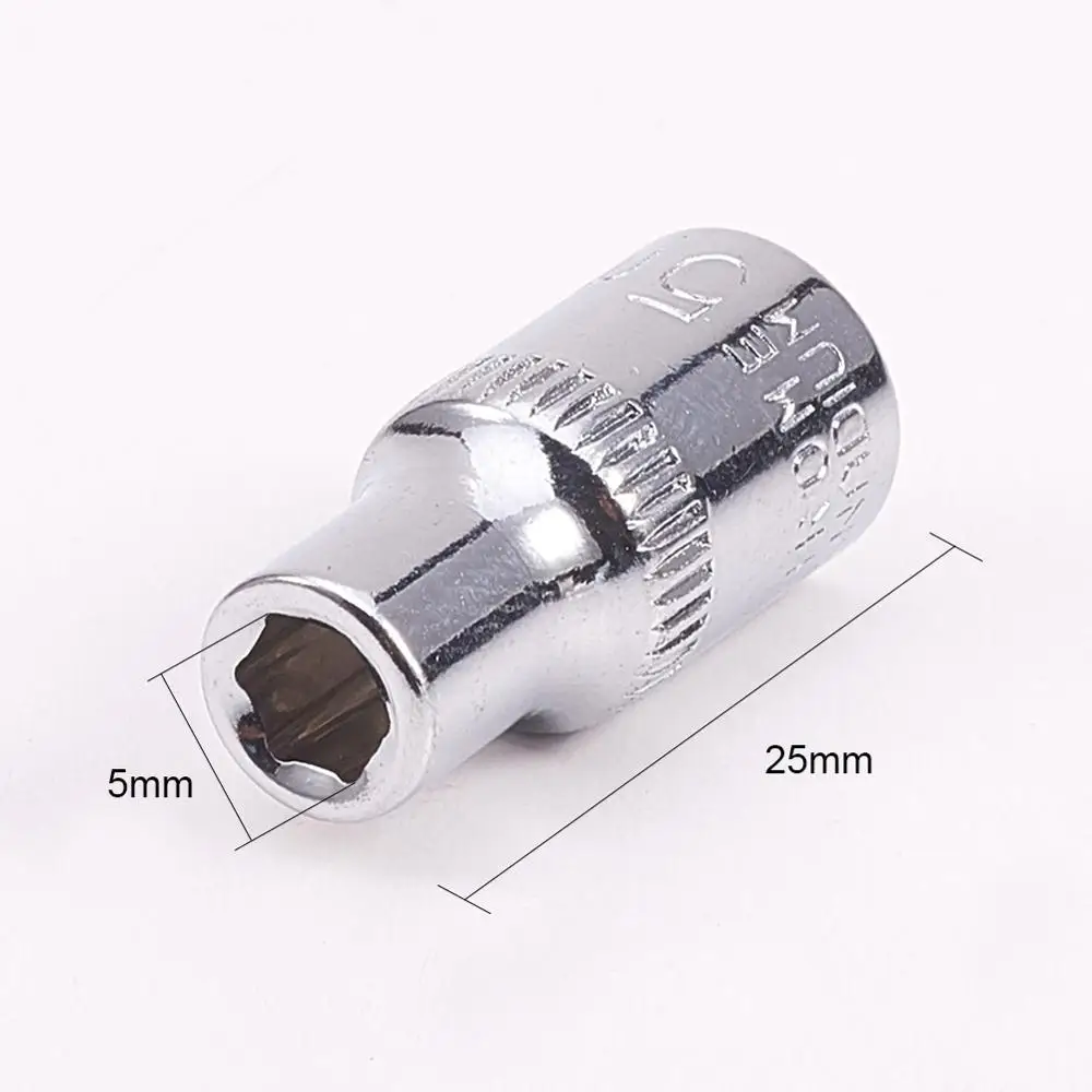 Utoolmart 4-14mm 1/4" Drive Socket Set Axle Nut Hex Chrome-vanadium Steel 6-point Pneumatic Head Wrench Sleeve 2pcs/4pcs | Инструменты