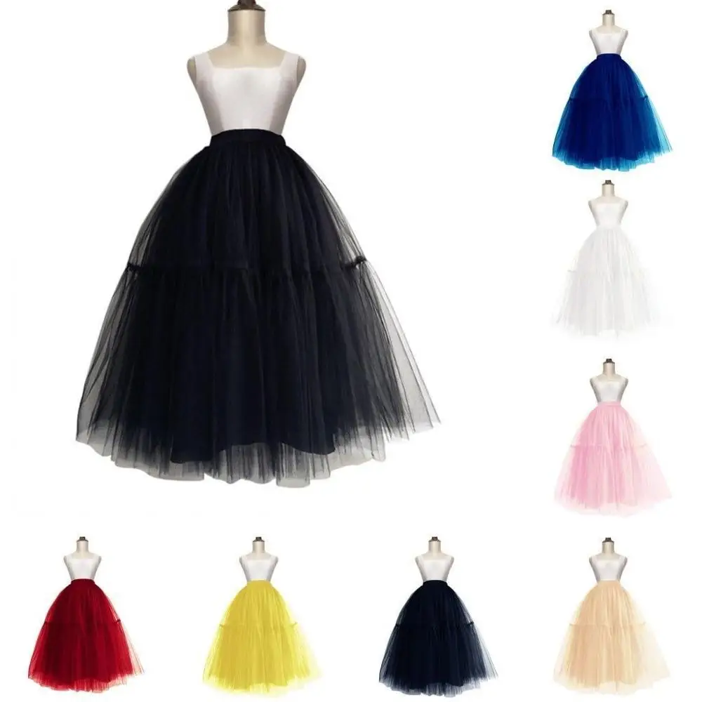 Длинная юбка пачка черного и белого цвета свадебное платье бальное Нижняя