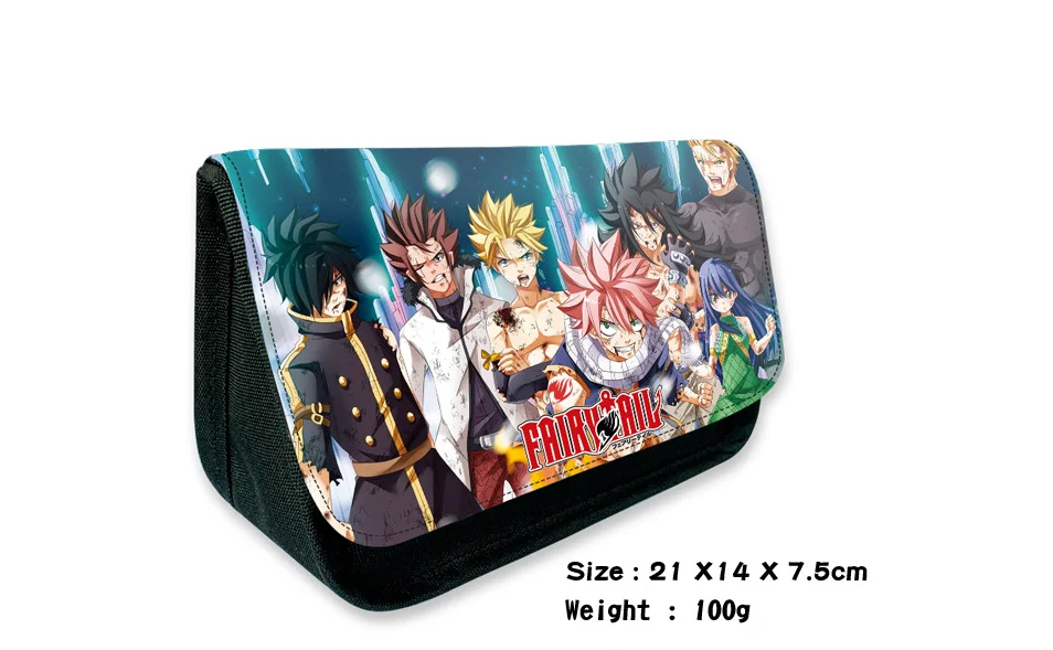 

LISM Fairy Tail Role Fashion Anime Makeup Bag Handbag School Pen Storage Bags Unisex Gifts NEW