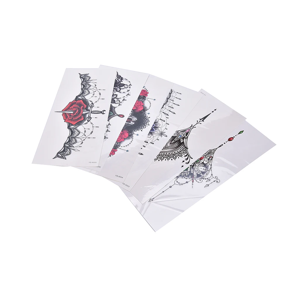 1 шт. Сексуальная Татуировка на груди большой размер 290 мм * 130 боди арт Временные