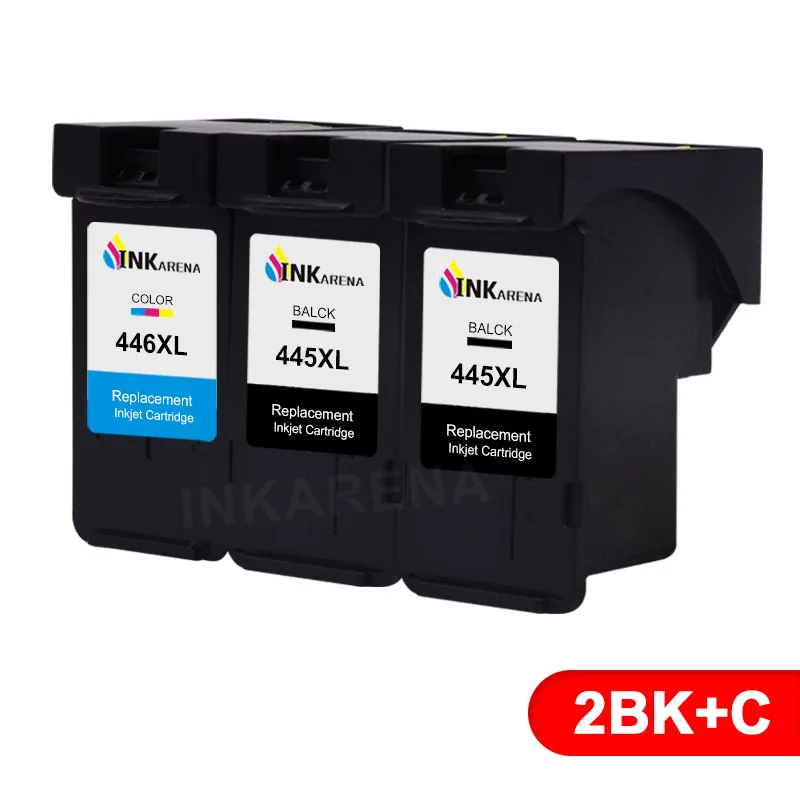 INKARENA PG-445 CL-446 PG 445 CL 446 XL чернильный картридж для принтера Canon PG445 CL446 XL пополнен картриджи MG2440 MG2540 MG2940 принтер - Цвет: PG445CL446XL 2BK1C
