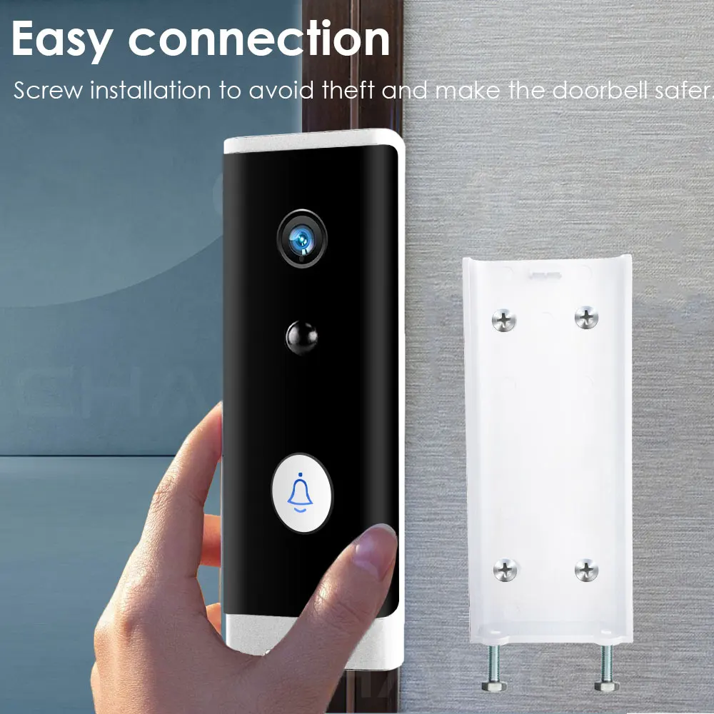 Беспроводной дверной звонок Tuya Wi-Fi 1080P HD | Безопасность и защита