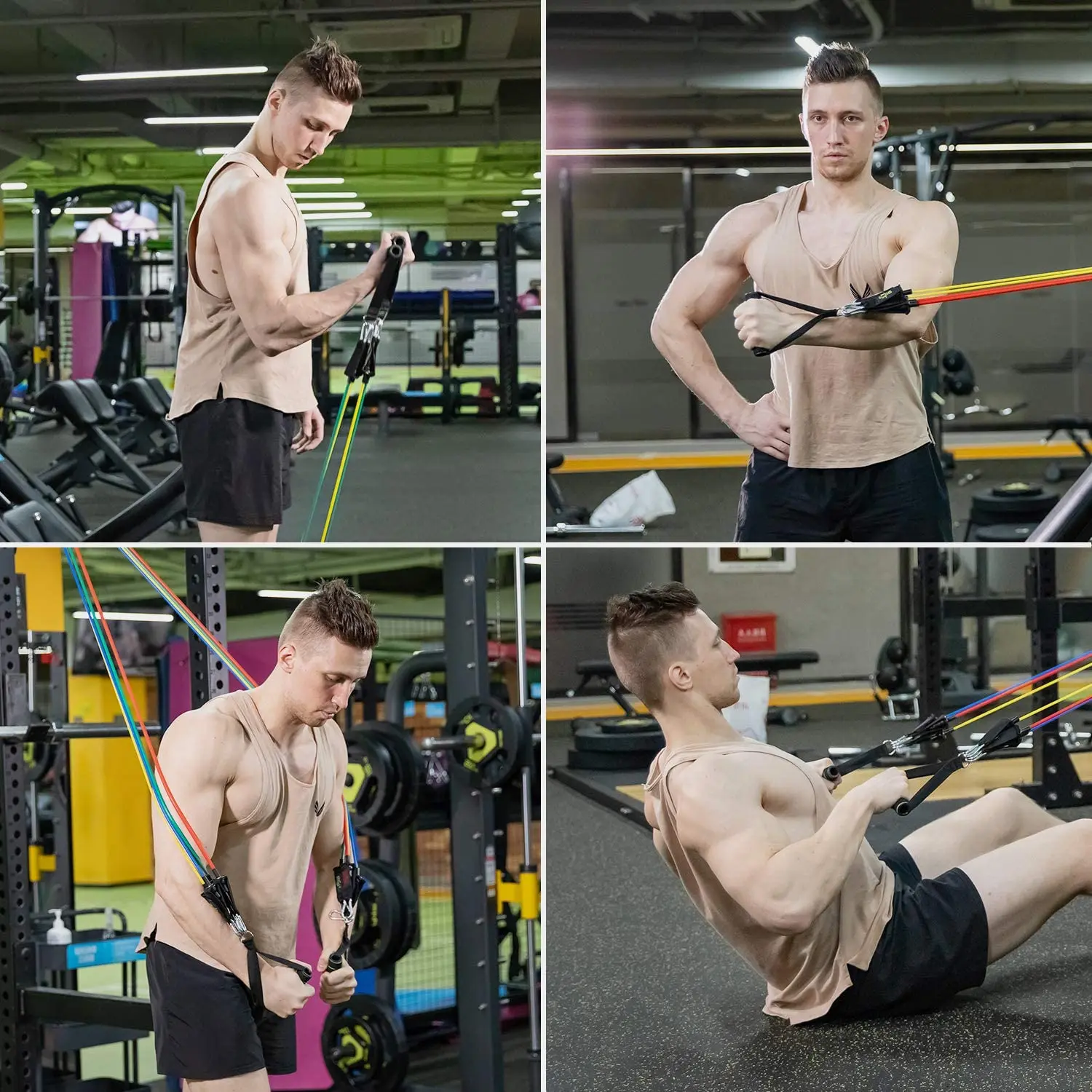 

Fitness Resistance Rubber Band Yoga Elastic Training Belt Upgrade Set Pilates Training Exercise Fitness Equipment Pull Rope