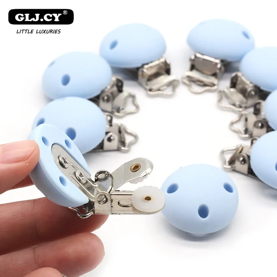 10 шт. круглые силиконовые зажимы для прорезывателя зубов | Мать и ребенок