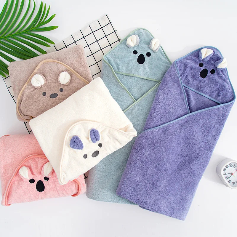 

Newborn Baby Bath Towel Baby Hooded Newborn Towel Bebe Velvet Swaddle Blanket Infant Towels Kids Beach Blanket