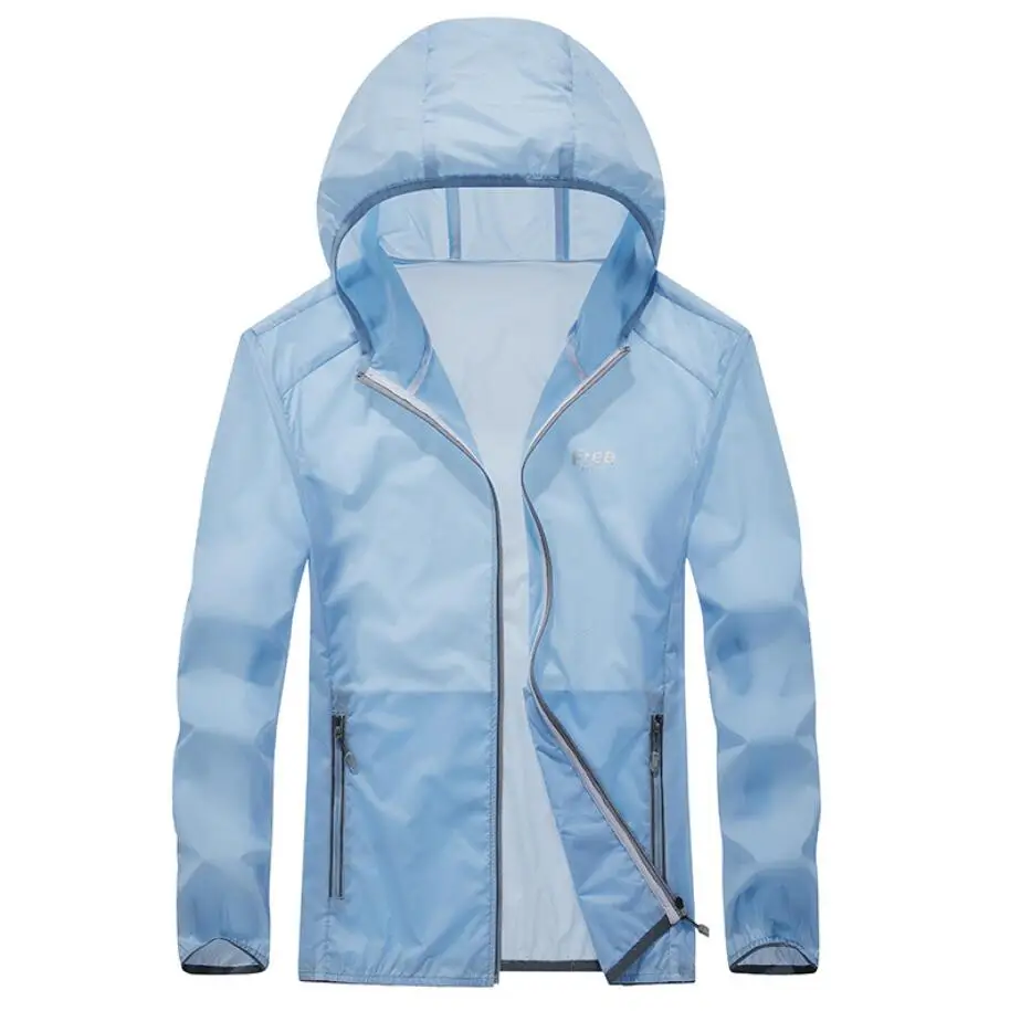 

Повседневная мужская одежда для защиты от солнца, свободная одежда для защиты от солнца, дышащая одежда с капюшоном