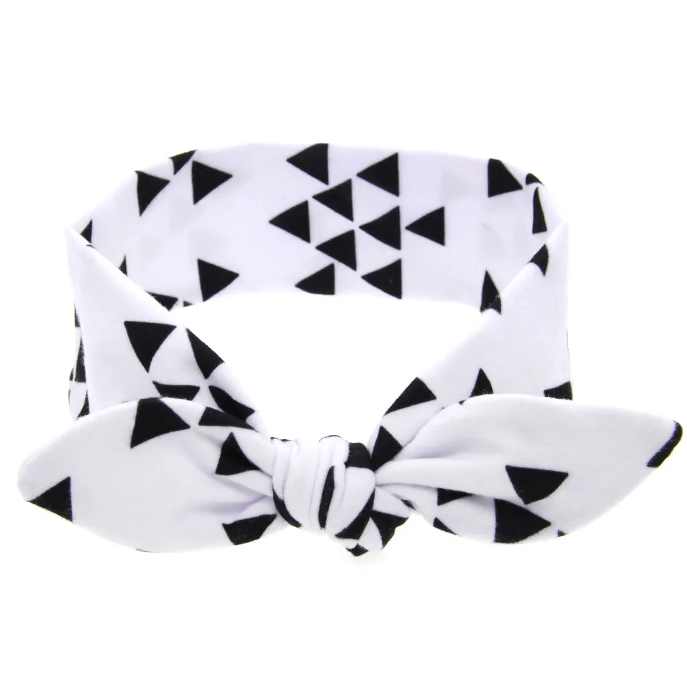 Повязка на голову с бантом для новорожденных мягкий хлопковый головной убор