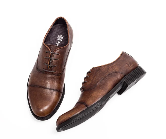 Vintag/роскошные мужские оксфорды в британском деловом стиле Обувь ретро Цвет