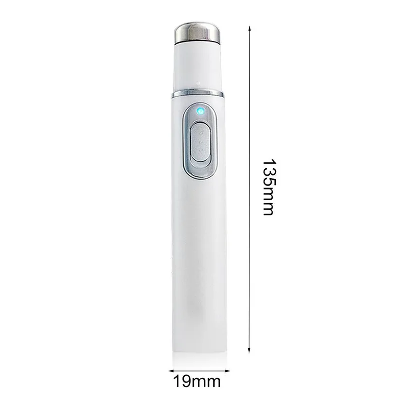 Acne Laser Pen Wrinkle Removal Machine Portable Durable Blue Light Therapy Massage Relax Soft Scar Dark Circles Remover Device