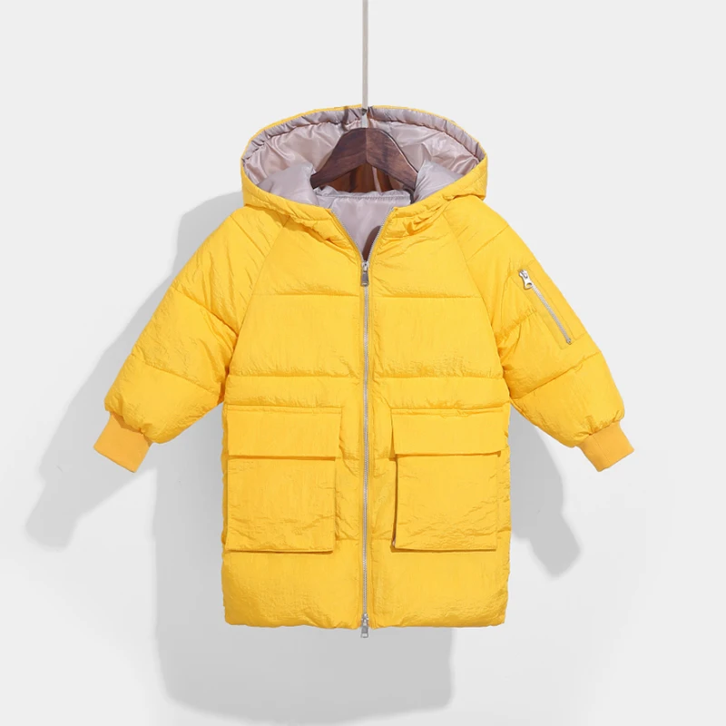 Новая зимняя куртка на хлопковом наполнителе для девочек детское модное пальто
