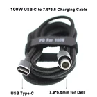 100W Тип USB с разъемами типа C и 7,4*5,0 мм DC разъем для зарядки ноутбука преобразователь кабельного разъема для Dell Latitude E6320 E6330 E6400 E6430 E6410