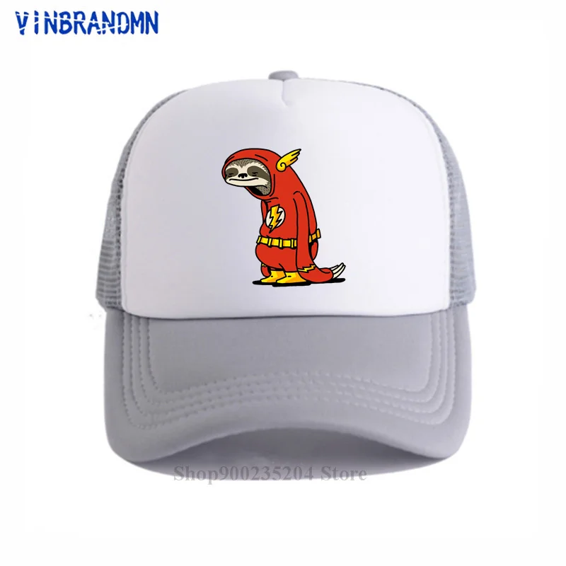 Бейсболка Мужская ленивый Ленивец смешной Рисунок из мультфильма красный |