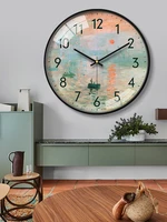 digital silent wall clock classic nordic fashion cute round luxury wall clock digital reloj de pared home decoration bd50wc