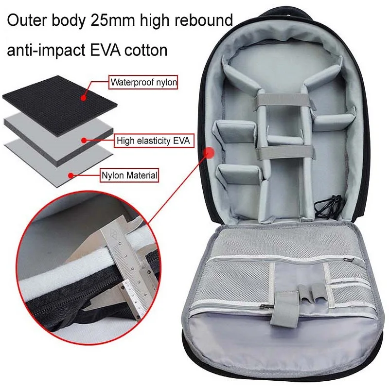 camera backpack pro dslr bag case large capacity waterproof shockproof bag for canon sony nikon slr dslr camera lens tripods free global shipping