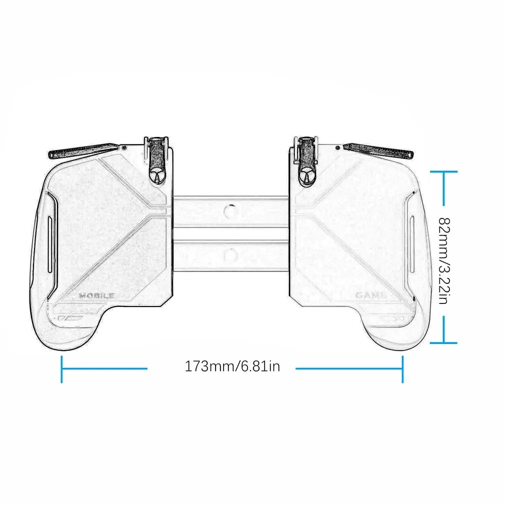 Для мобильного игрового контроллера PUBG геймпад Кнопка триггера Aim AK16 шутер