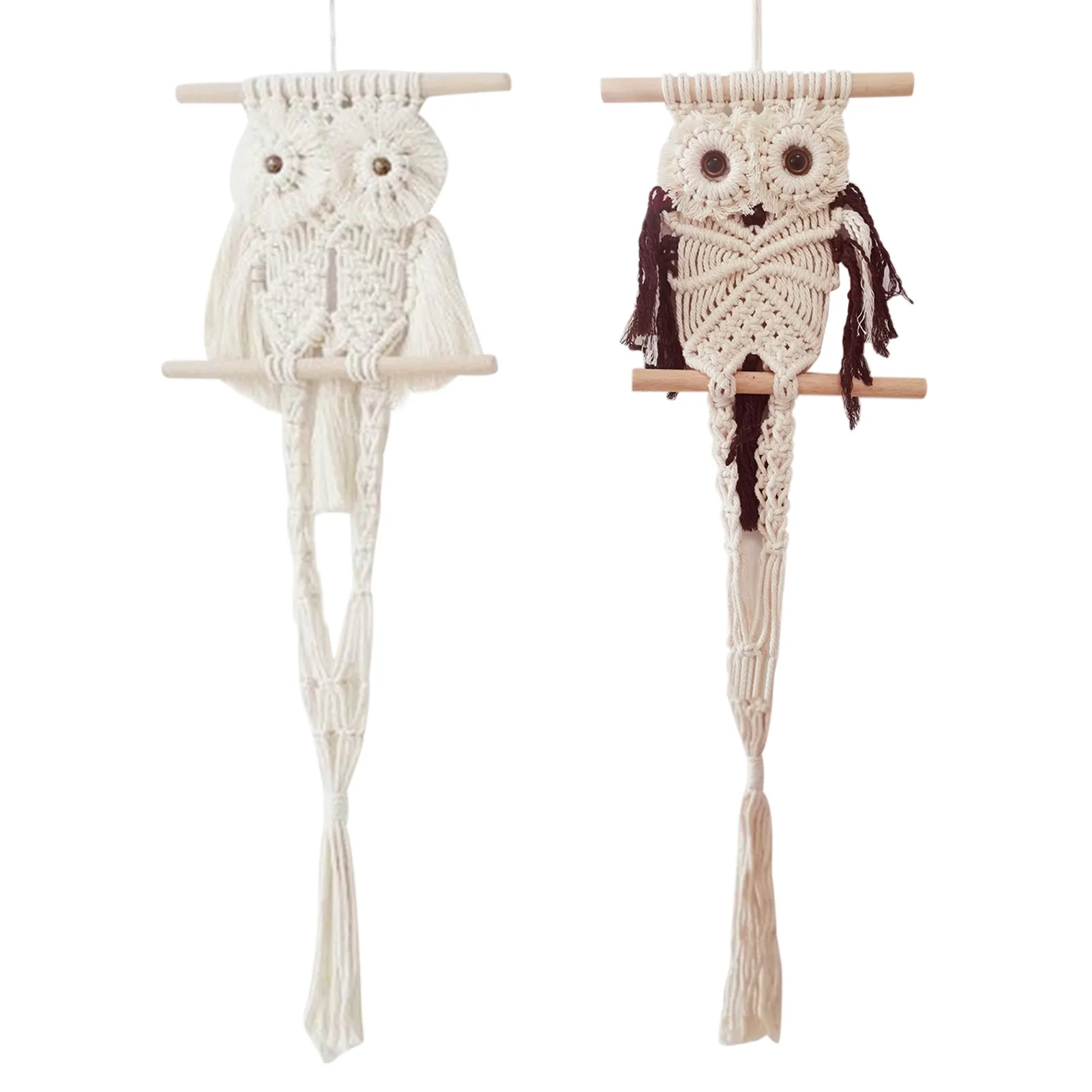 

Nordic Style Owls Dream Catchers Cotton Macrame Wall Hanging Handmade Tassels Tapestry Dreamcatcher Wind Chimes Home Decoration