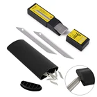 EHDIS 50 шт. Замена Сталь лезвие углеродной виниловой Обёрточная бумага Ножи резак с отламывающимся мусорное ведро лезвие измельчителя покрытия Фольга пленка режущего инструмента