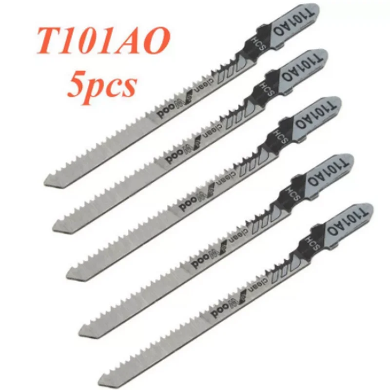 Лезвия для лобзика T244D/T344D 5 шт./компл. HCS 6T быстрой резки прямой длина зубцов 4 мм