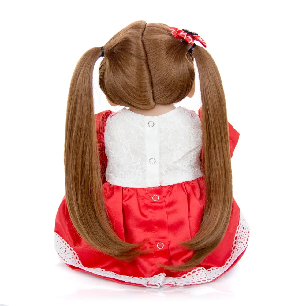 Bebe reborn corpo de silicone inteiro девочка принцесса Детские куклы игрушки для детей подарок