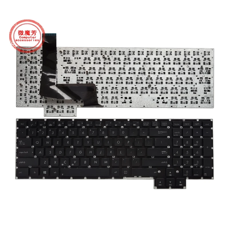 Новая английская черная клавиатура для ноутбука Asus G750 G750JH G750JM G750JS G750JW G750JX G750JZ |