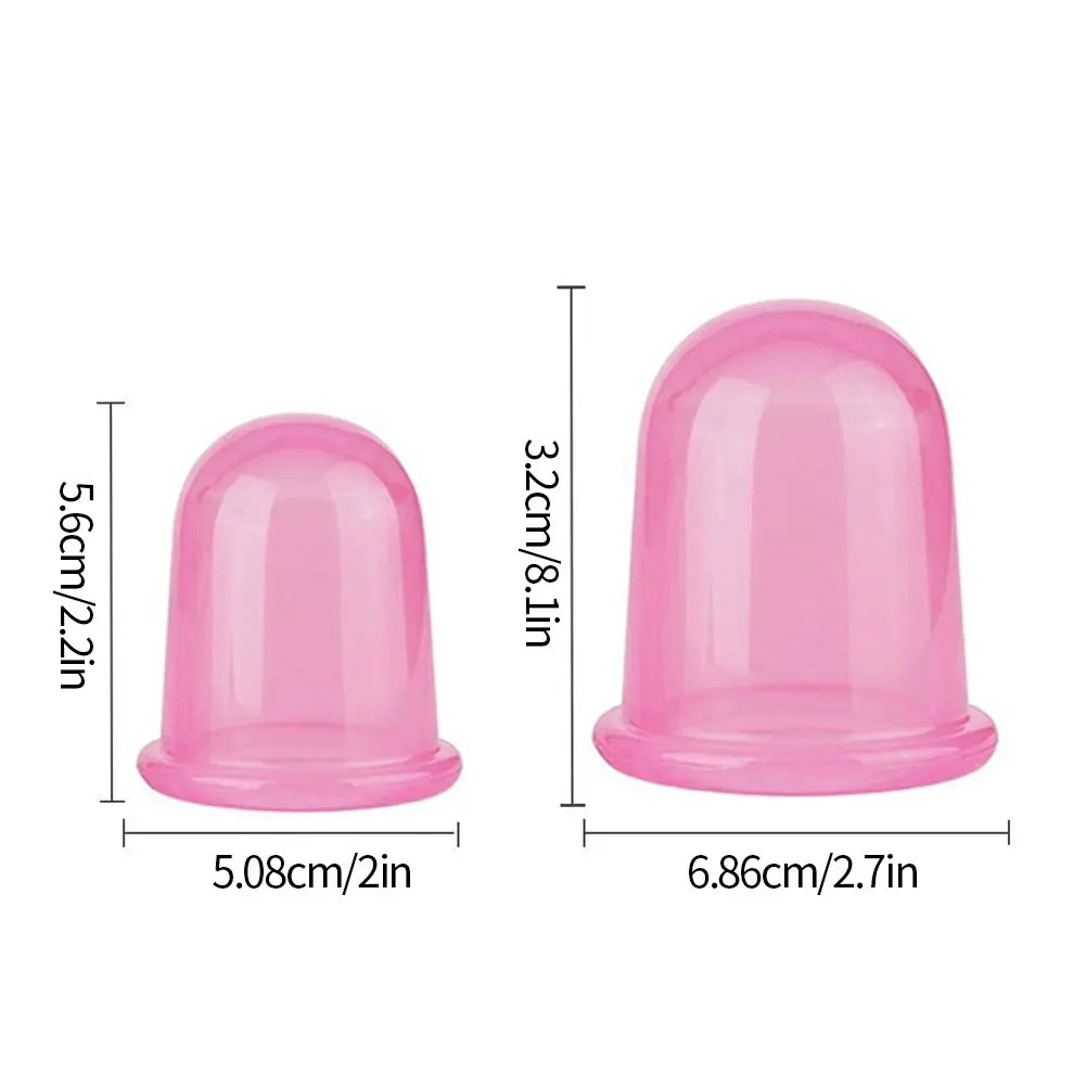 

Vacuum Massage Cups Silicone Anti Cellulite Cup Body Pain Relief Suction Roller Manual Suction Cups Cupping Therapy Kit 5pcs/Set