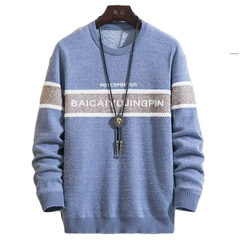 

2020 Sweater Men Casual O-Neck Pullover Men Autumn Slim Fit Long Sleeve Shirt Mens Sweaters Knitted Cashmere Wool Pull Homme