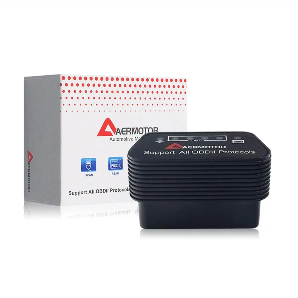 Aermotor ELM327 wifi OBD2 Поддержка Android автомобильный детектор неисправностей подходит для