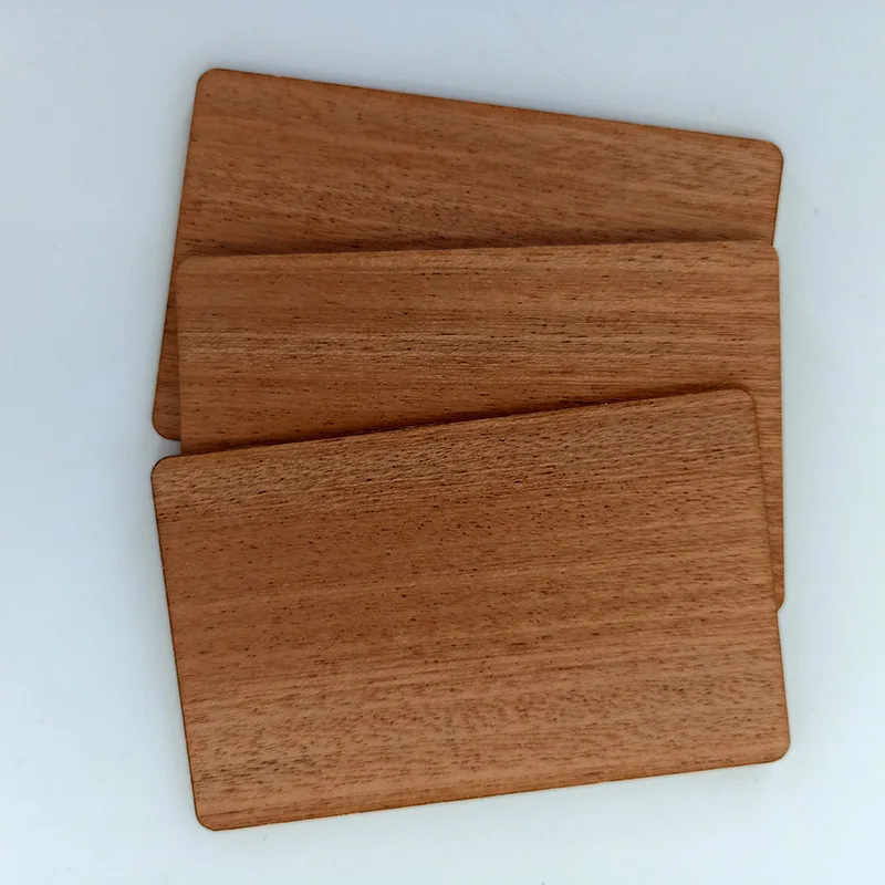 Фото 10 шт. дерева NFC Ntag213 Ntag216 RFID Sapele чистые ЦИФРОВЫЕ визитные карточки DIY ремесла лазерная гравировка новые материалы №4