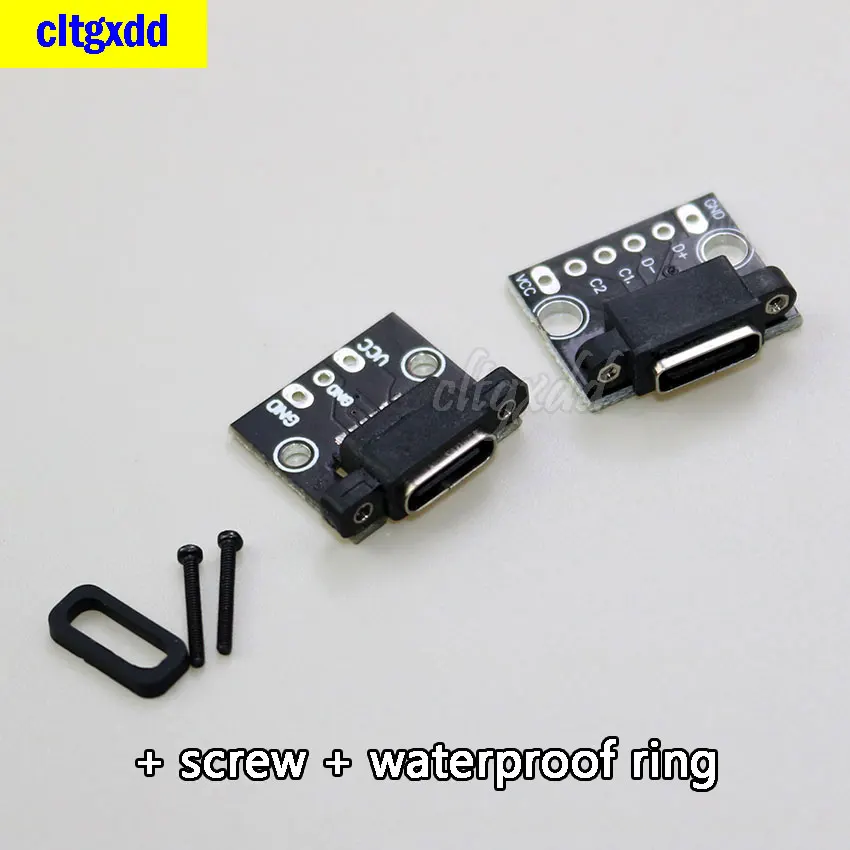 

cltgxdd1PCS Type-C Female USB 3.1 Test PCB Board With Screws Adapter Type C Connector Socket For Data Line Wire Cable Transf