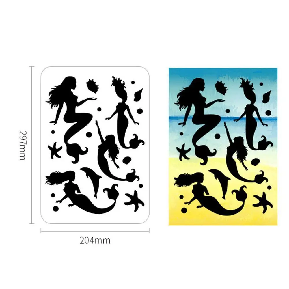 

16Pcs/Set Silhouette Painting Template For Scrapbooking Template Plate Craft DIY Tools Nail Making Random Embossing Stampin R7O0