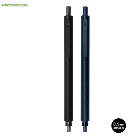 Гелевая ручка Youpin KACO, простая, черная, белая, 0,5 мм ручки, гелевая ручка для пресса, для гладкого письма, для школы и офиса