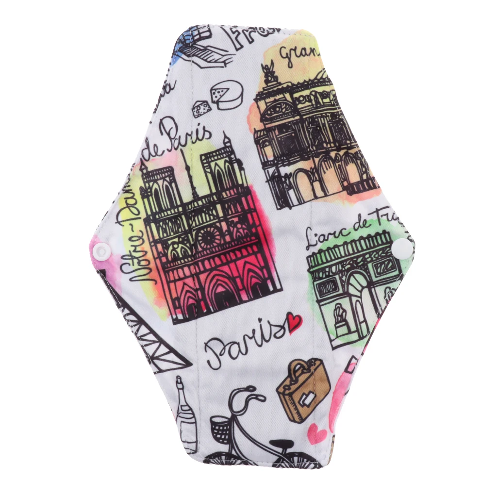 Моющаяся менструальная гигиеническая прокладка из угольного бамбукового