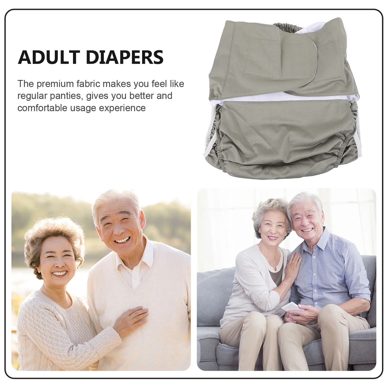 1pc Reusable Adult Diaper Washable Nappy Anti-leak Period Briefs | Красота и здоровье