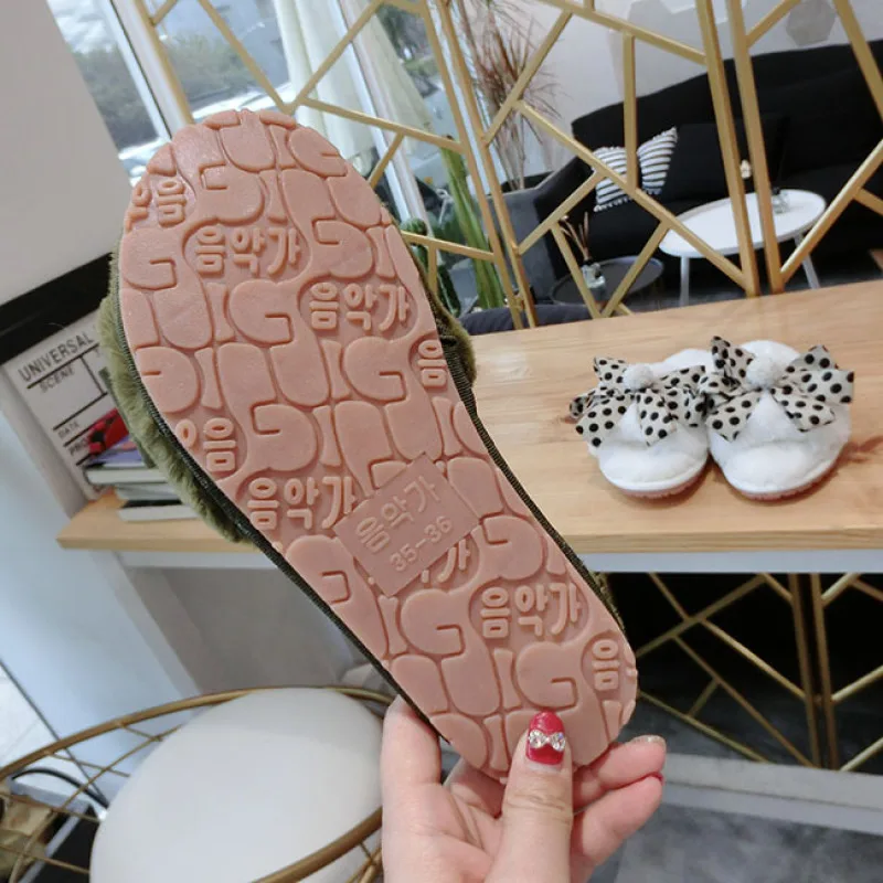 

women shoes for women 2020 ladies fur fluffy Cotton slippers sandalias house boots sandal flip flops Winter shoes warm Indoor
