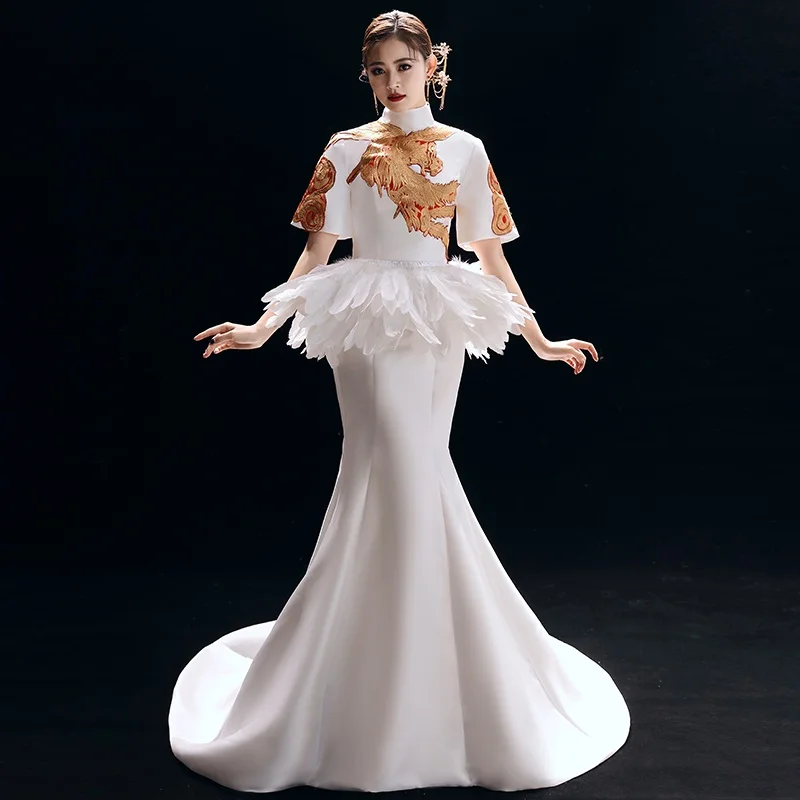 Костюм китайского народного танца для женщин одежда сценического Национальный