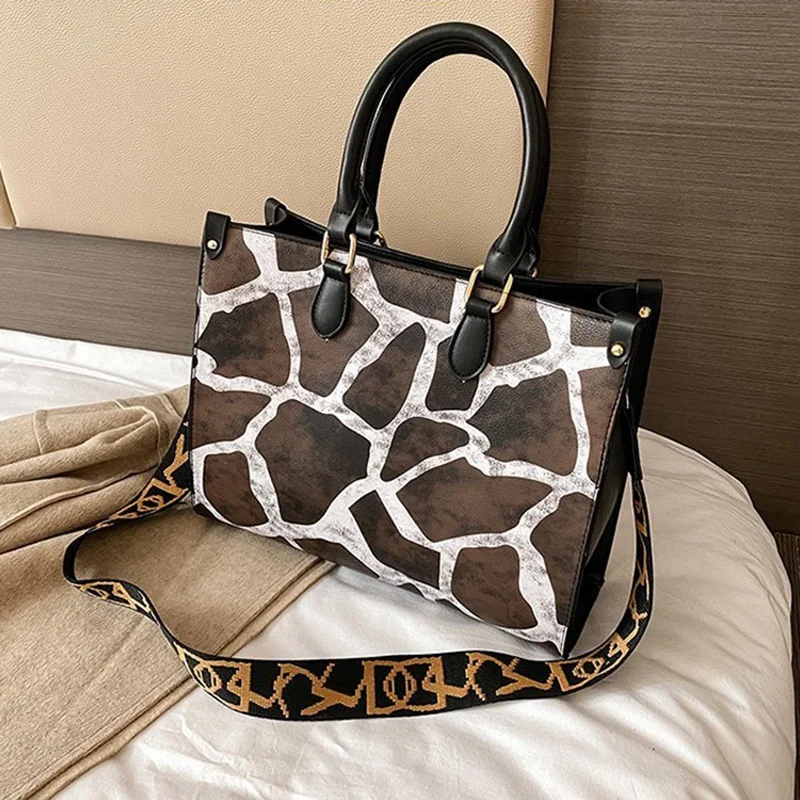 

Fashion Luxury Retro Tote Bag PU Leather Women's Handbag Leisure Travel Large Capacity Shoulder Messenger Bag