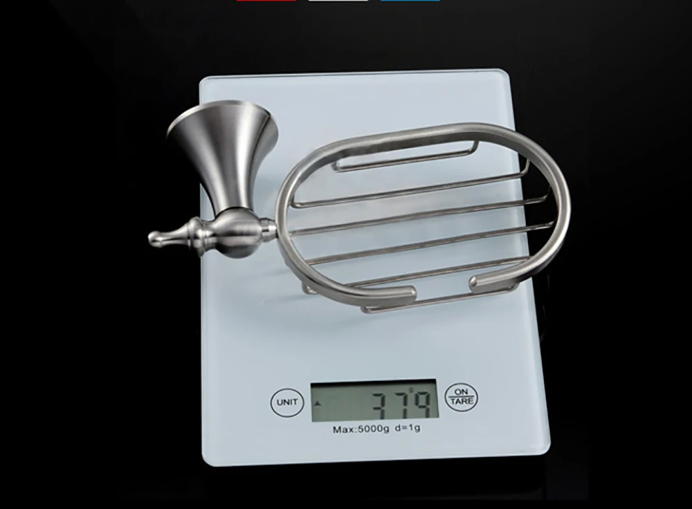 Stainless Steel Soap Dish Bathroom Storage Soap Rack Plate Box Container Wall Storage Rack Holder