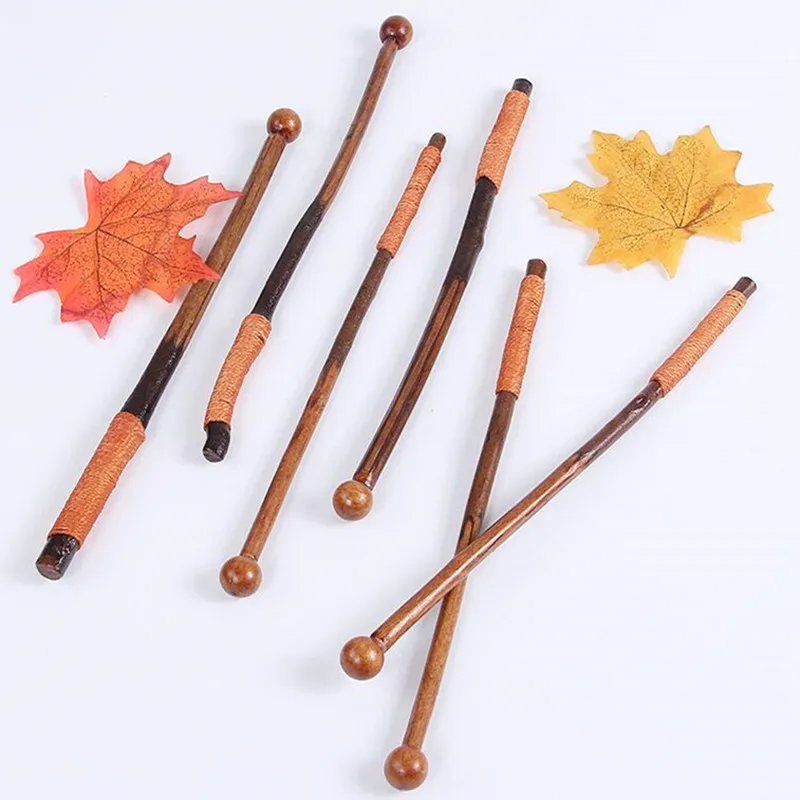 Long Branch Wooden Mixing Rod Milk Tea Coffee Cocktail Stirrers Teaspoon Stirring Spoon Stick Barware Drinking Tool |