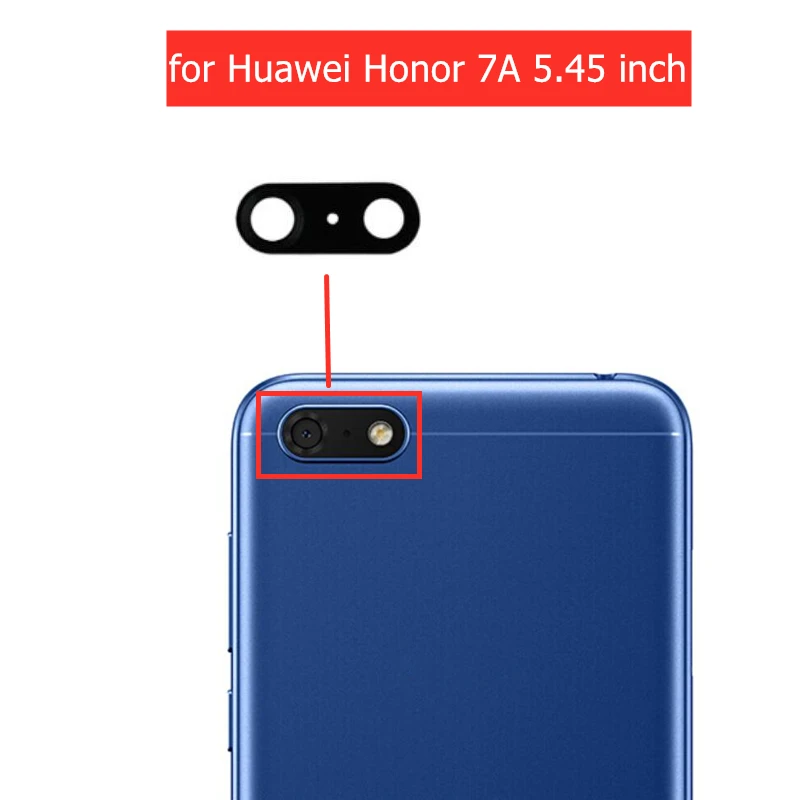 Стеклянный объектив для задней камеры Huawei Honor 7A 2 шт. стекло с клеем 3M 5 45 дюйма