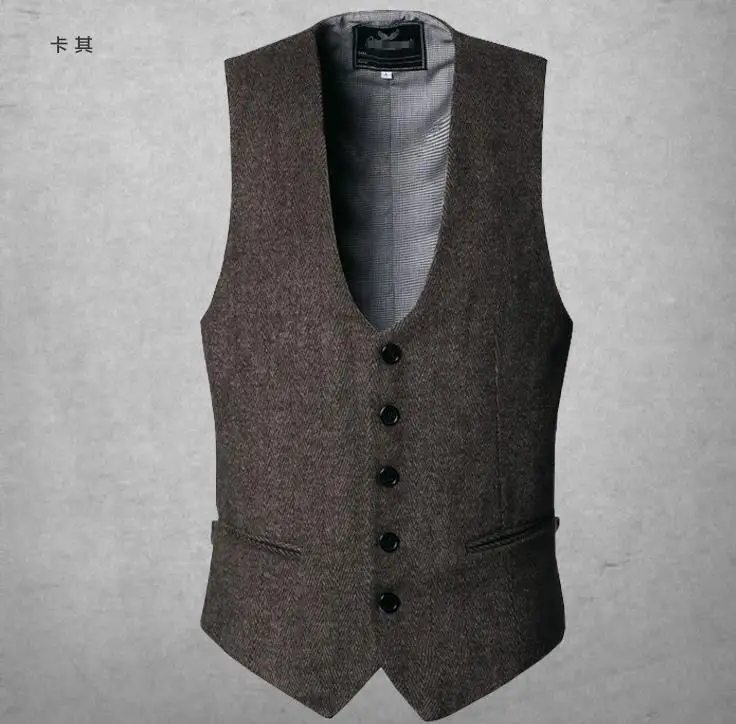 Оптовая продажа Новое поступление классические жилеты для мужчин приталенный
