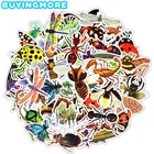 50 шт. наклейки для животных, насекомых, детские игрушки, милые, реалистичные, жук, Бабочка, мультфильм, водонепроницаемый стикер, сделай сам, скрапбук, образовательная наклейка