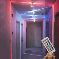 10w led window sill light colorful rgb remote corridor light 360 degree ray door frame line wall lamps for hotel aisle bar ktv
