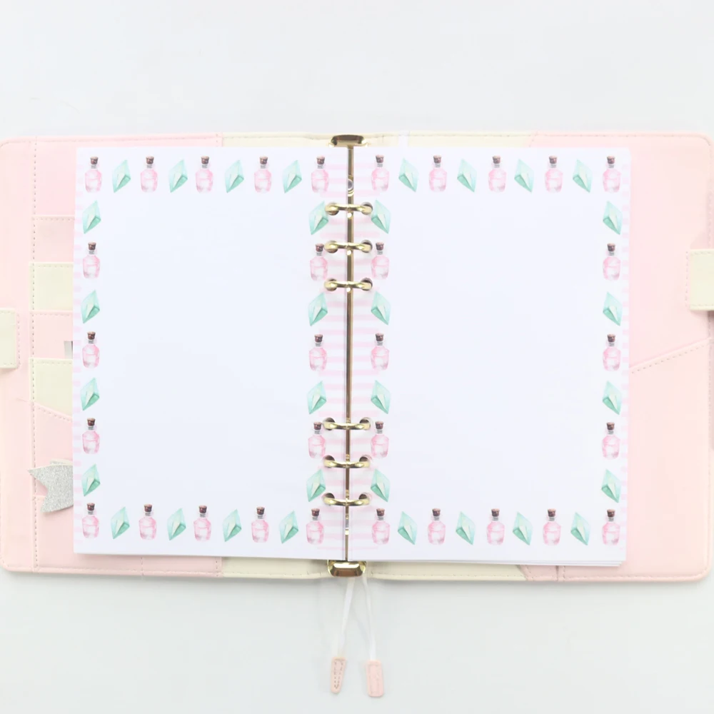 Оригинальная Милая ученическая мультяшная бумага Domikee с 6 отверстиями для