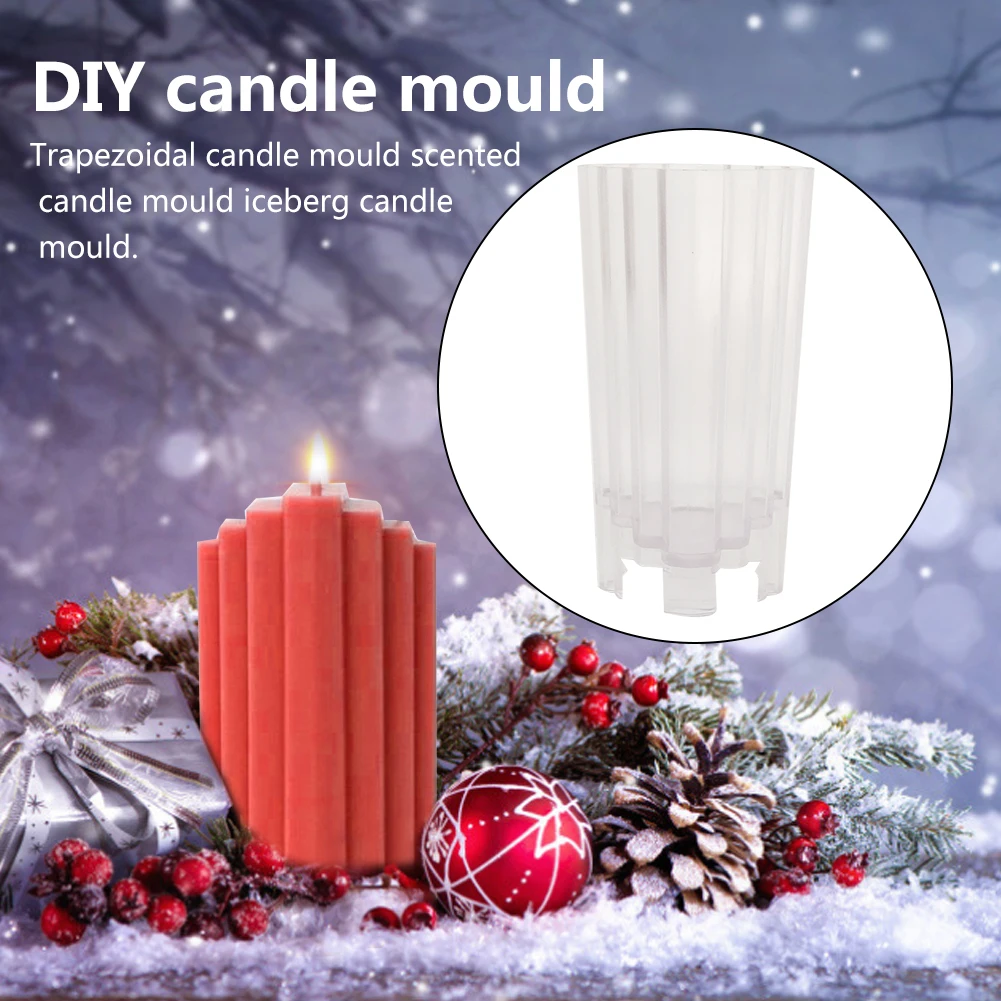 

1pc New DIY trapezoidal scented iceberg candle mold handmade candle mold
