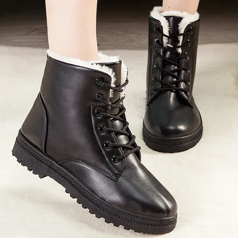 Зимние ботинки для женщин водонепроницаемые классические женские зимние